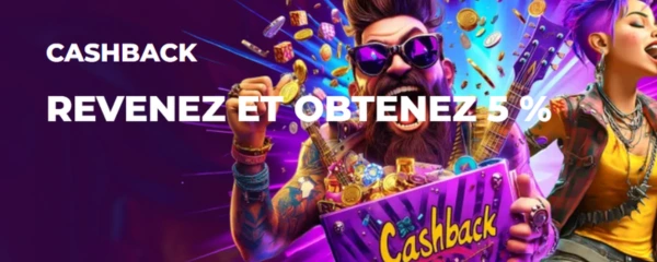 Weekly Cashback - 5%