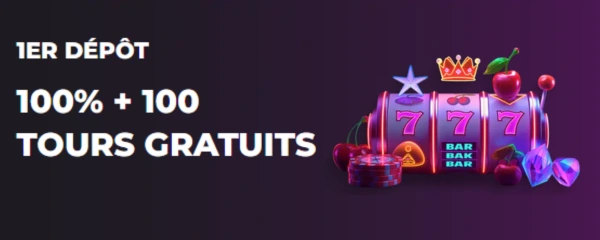 Welcome Bonus – 100% up to €1,000 + 100 FS